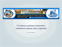 Tablet Screenshot of buscompany.com.mx